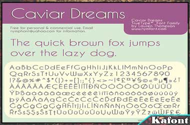 Caviar Dreams Font Family Download