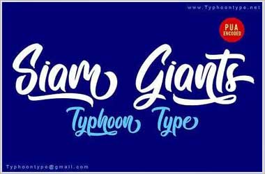 Siam Giants Font Free Download