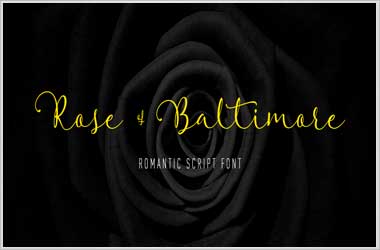 Rose Baltimore Font Free Download