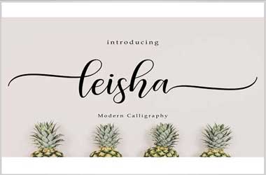 Leisha Font Free Download