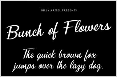 Bunch Of Flowers Font Free Download