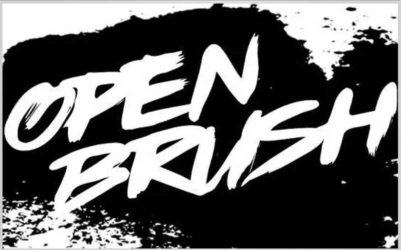 Open Brush Font Free Download
