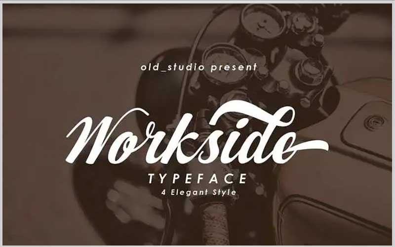 Workside Slant Font Free Download